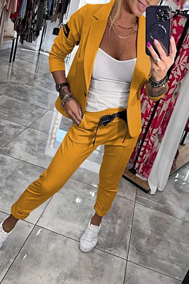 Caitlin | Relaxed Solid Colour Two-Piece Set for Women