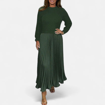 Karlee | Maxi Dress with Jumper and Pleated Skirt