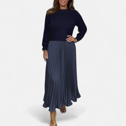 Karlee | Maxi Dress with Jumper and Pleated Skirt