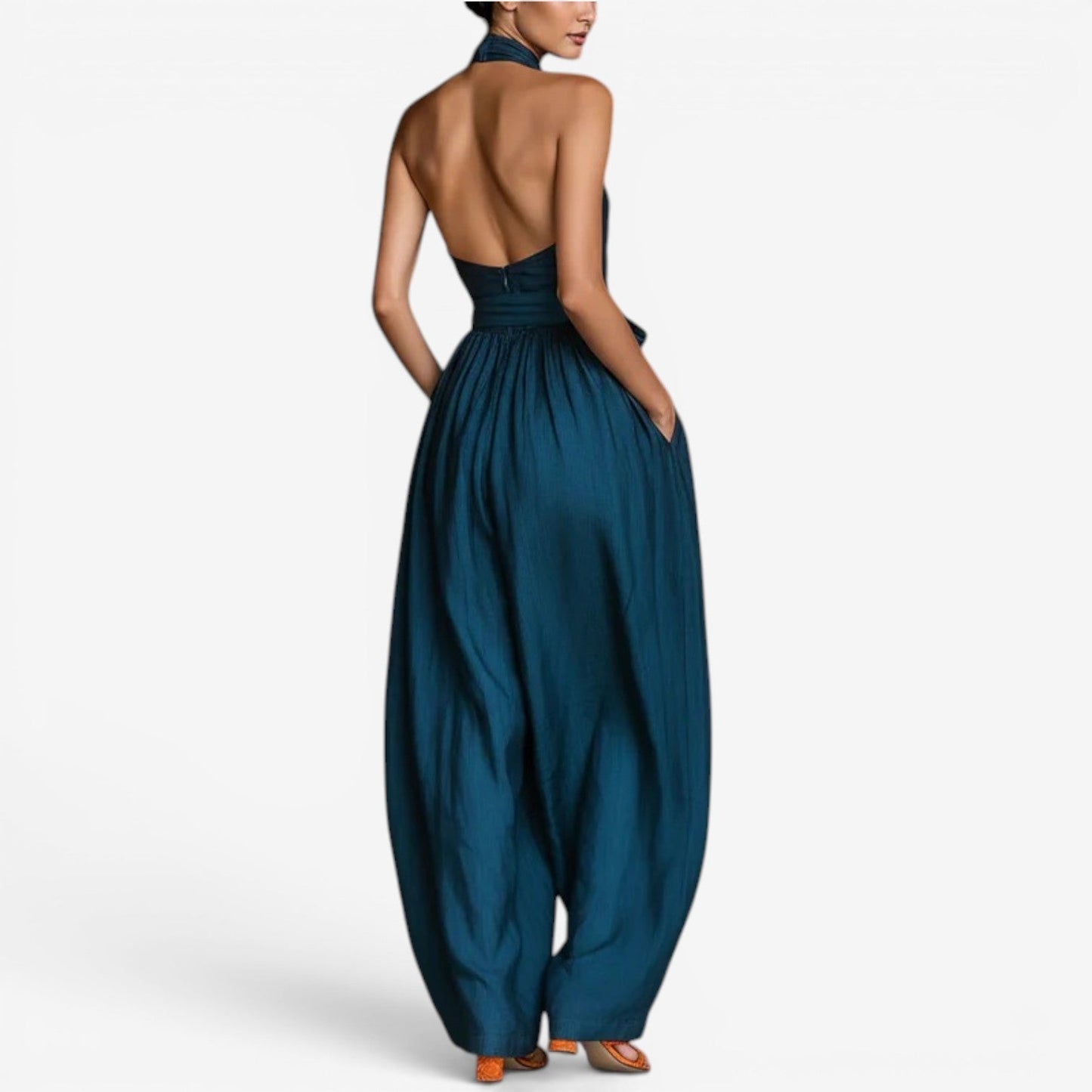 Hollis – Halter Neck Wide-Leg Jumpsuit