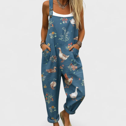 Ilse | Women's Artisan Jumpsuit with Straps