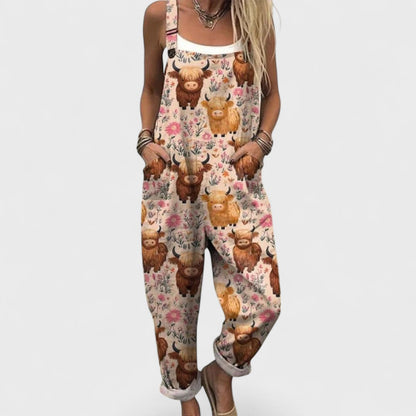 Ilse | Women's Artisan Jumpsuit with Straps
