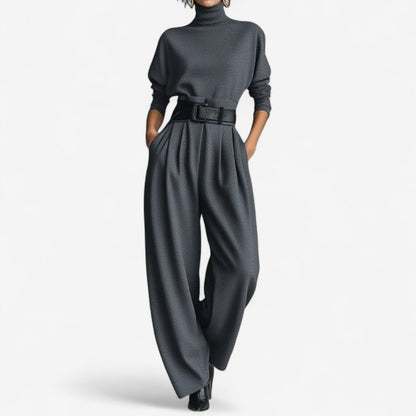 Tammy – Turtleneck Wide Leg Jumpsuit