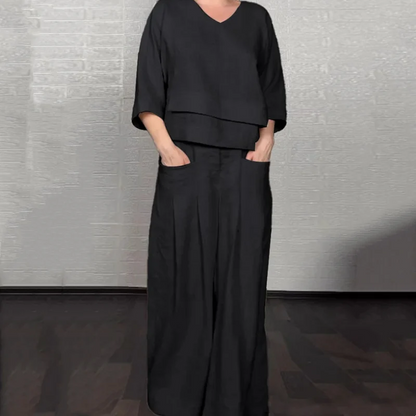 Roxie | Relaxed Linen-Look Two-Piece Set