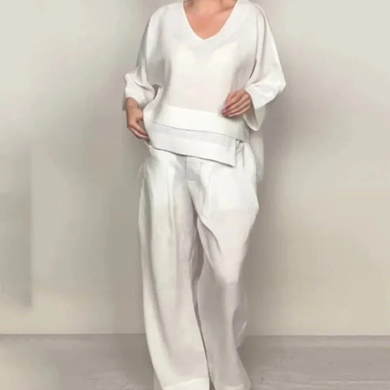Roxie | Relaxed Linen-Look Two-Piece Set