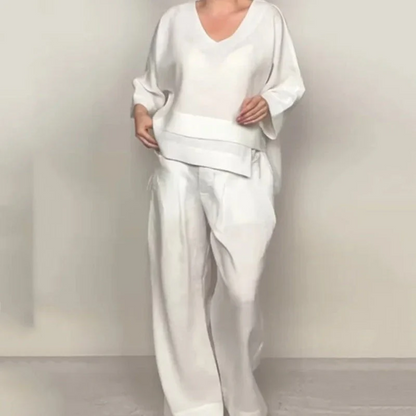 Roxie | Relaxed Linen-Look Two-Piece Set