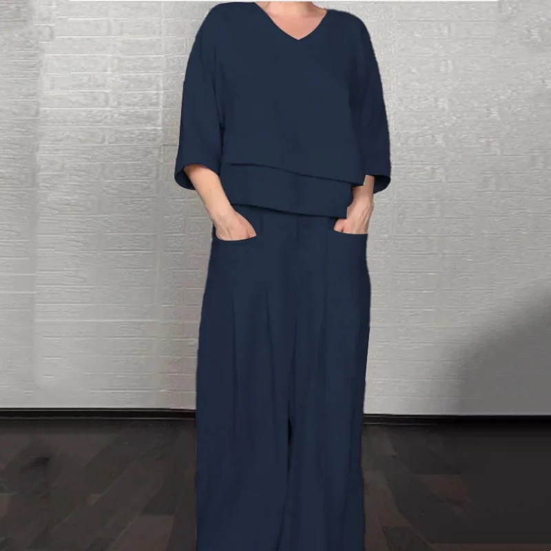 Roxie | Relaxed Linen-Look Two-Piece Set