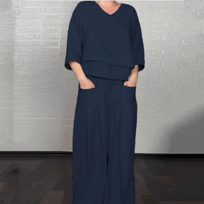 Roxie | Relaxed Linen-Look Two-Piece Set