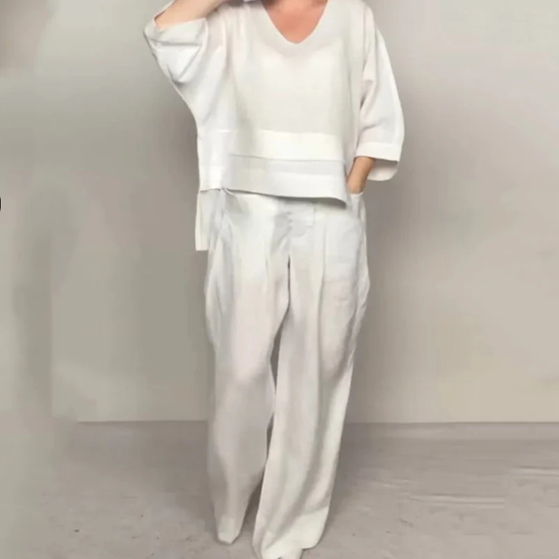 Roxie | Relaxed Linen-Look Two-Piece Set