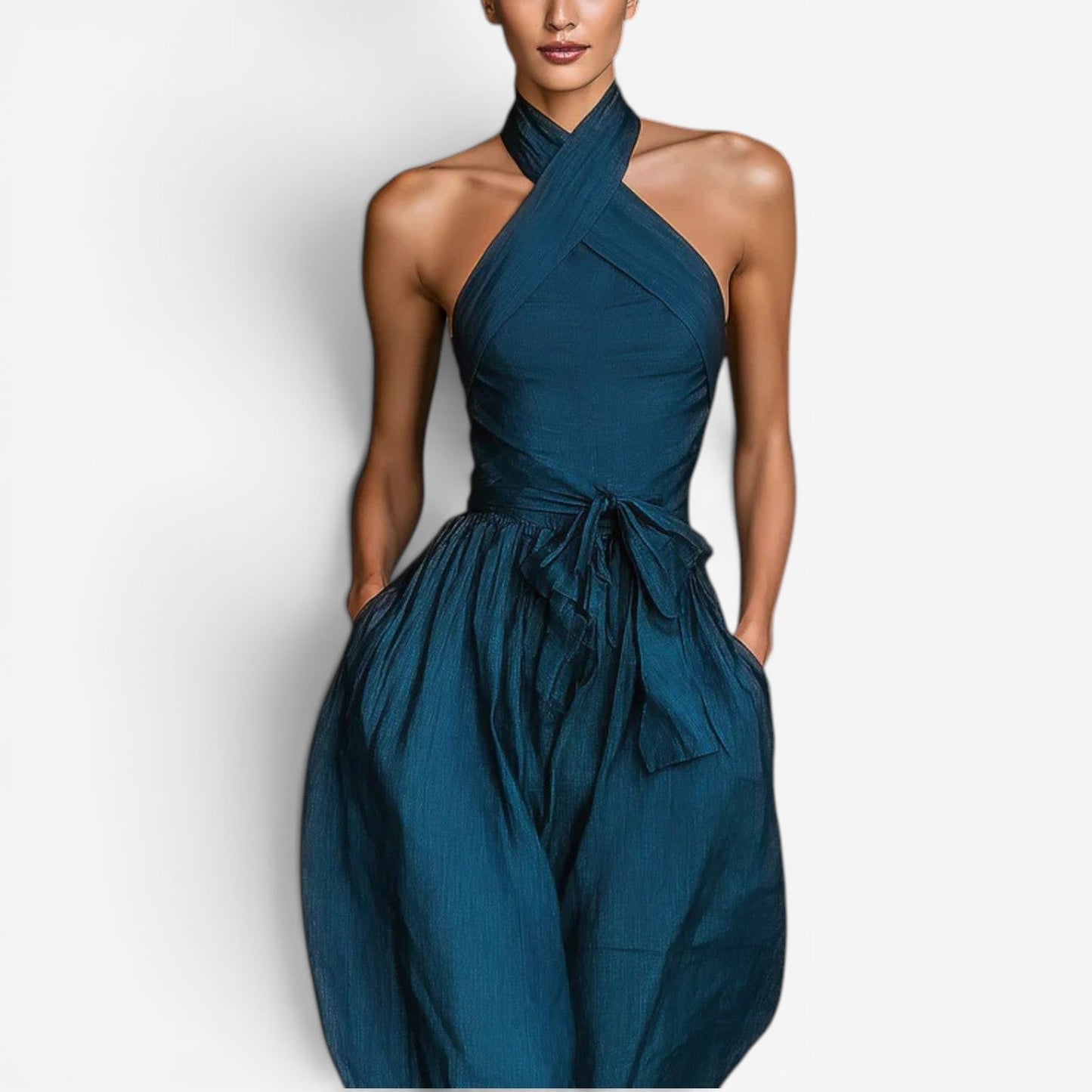 Hollis – Halter Neck Wide-Leg Jumpsuit