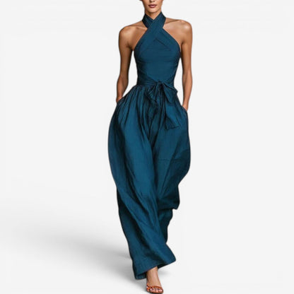 Hollis – Halter Neck Wide-Leg Jumpsuit