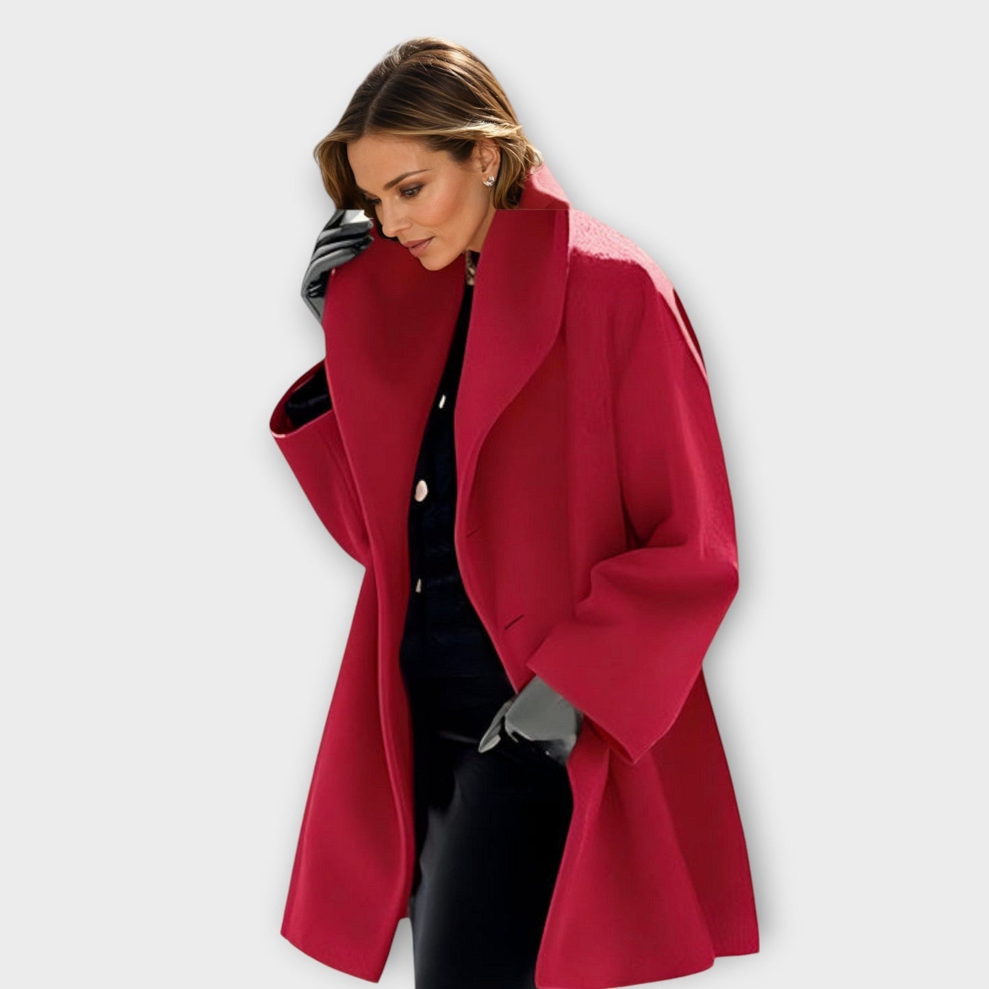 Rae – Elegant Relaxed Lapel Coat