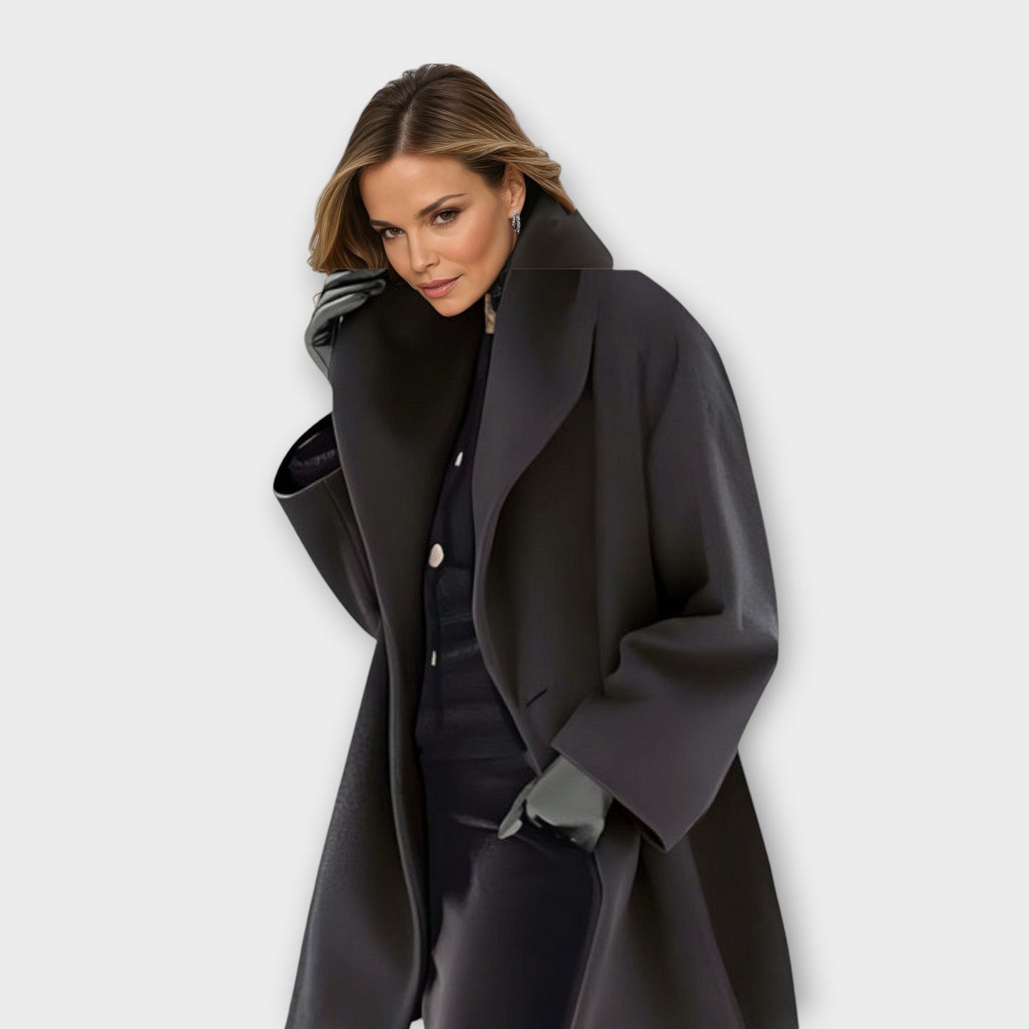 Rae – Elegant Relaxed Lapel Coat