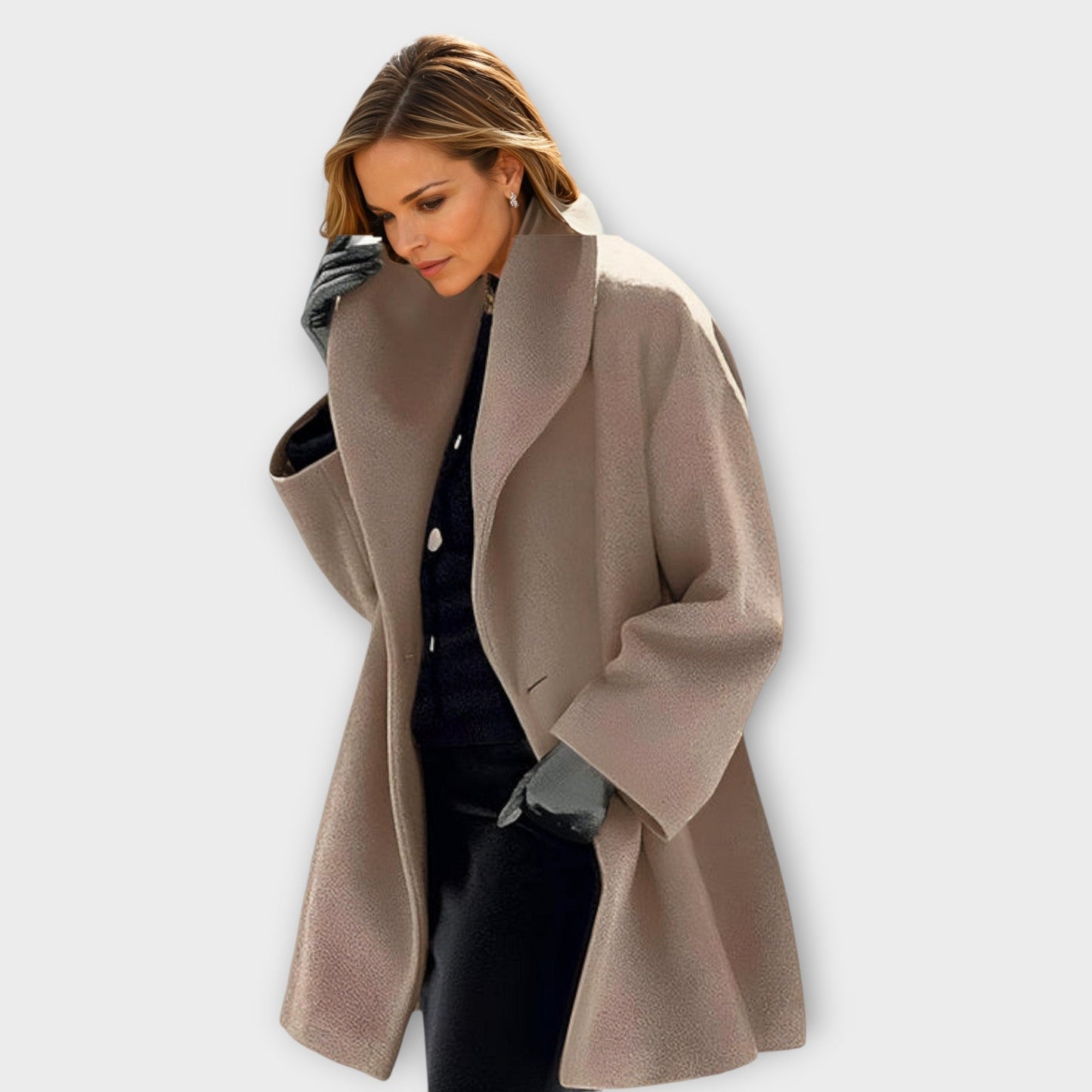 Rae – Elegant Relaxed Lapel Coat