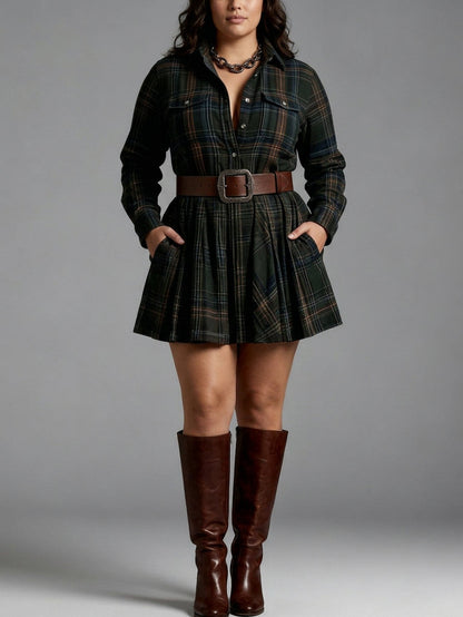 Julia | Checked Mini with Matching Belt