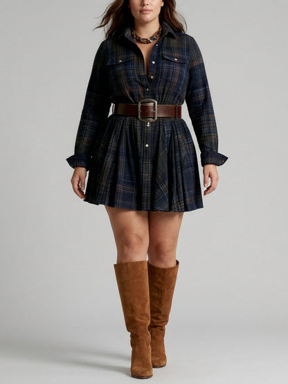 Julia | Checked Mini with Matching Belt