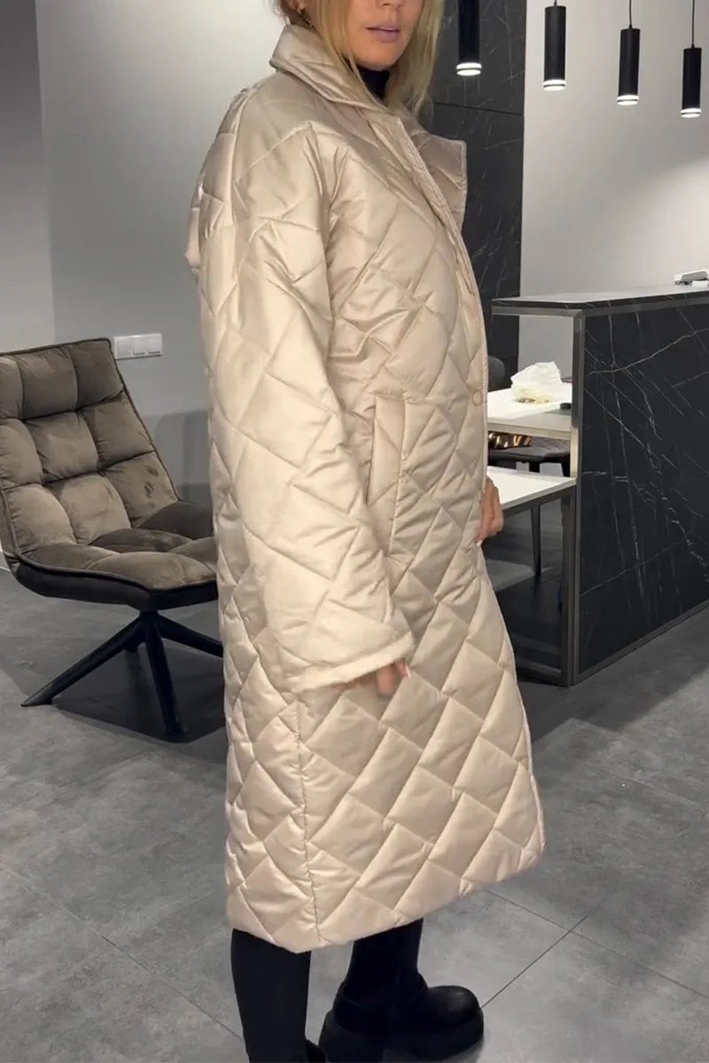 Annie – Quilted Longline Padded Coat