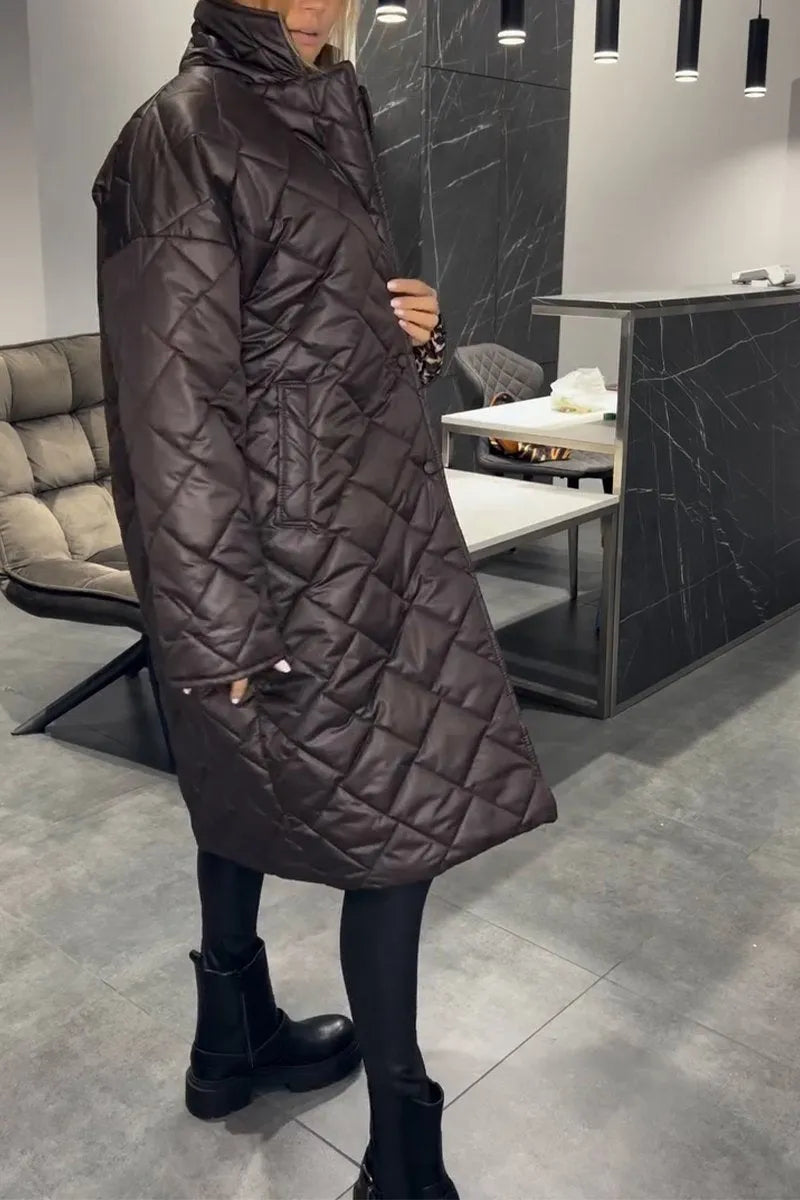 Annie – Quilted Longline Padded Coat