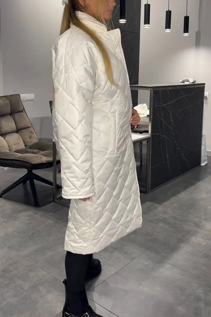Annie – Quilted Longline Padded Coat