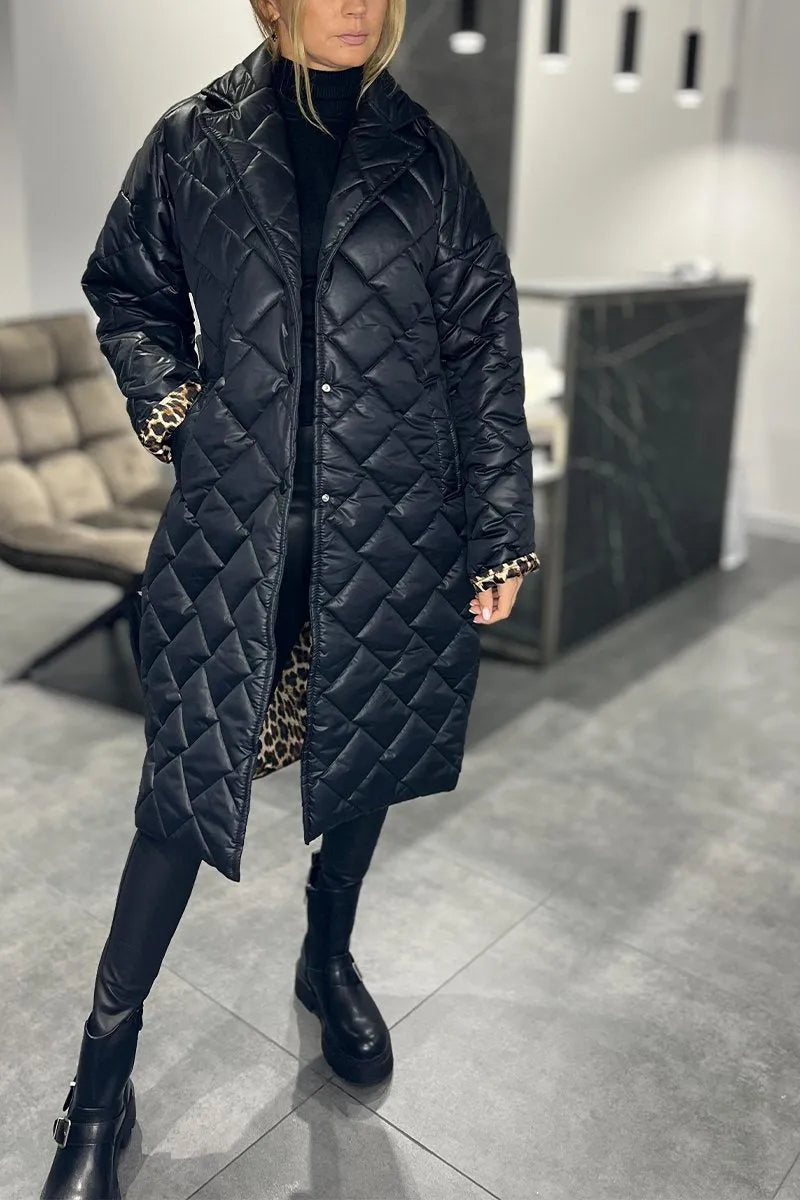 Annie – Quilted Longline Padded Coat