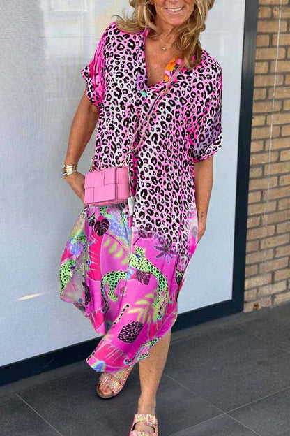 Nyla | Relaxed Leopard Print Dress