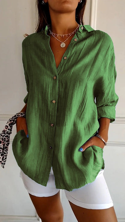 Sharon | Elegant Shirt with Pleated Style