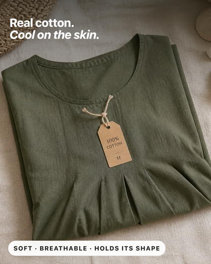 Kwani – Easy Casual Pocket Midi Dress