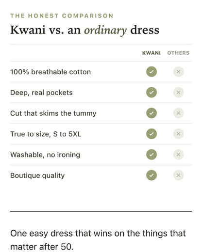 Kwani – Easy Casual Pocket Midi Dress