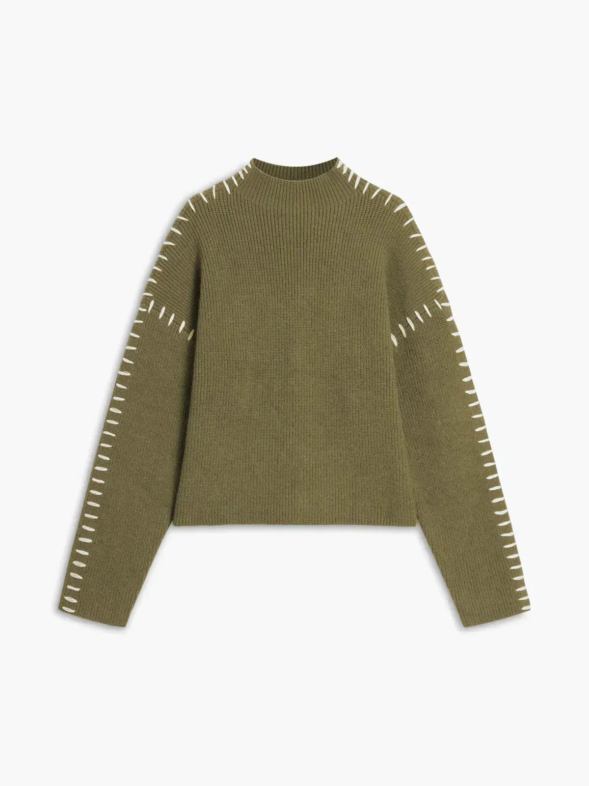 Jolene – Oversized Whipstitch Detail Jumper