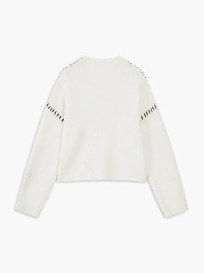 Jolene – Oversized Whipstitch Detail Jumper