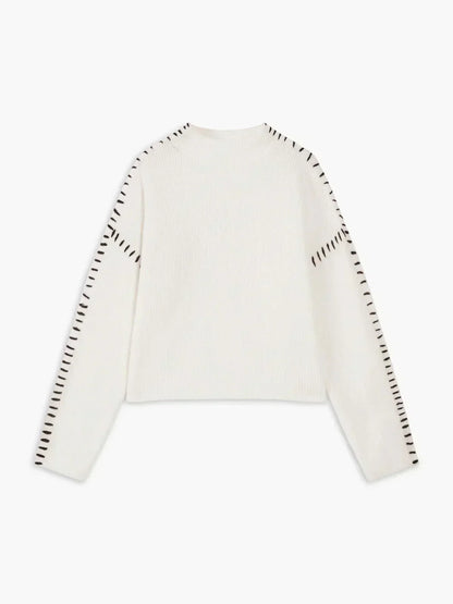 Jolene – Oversized Whipstitch Detail Jumper