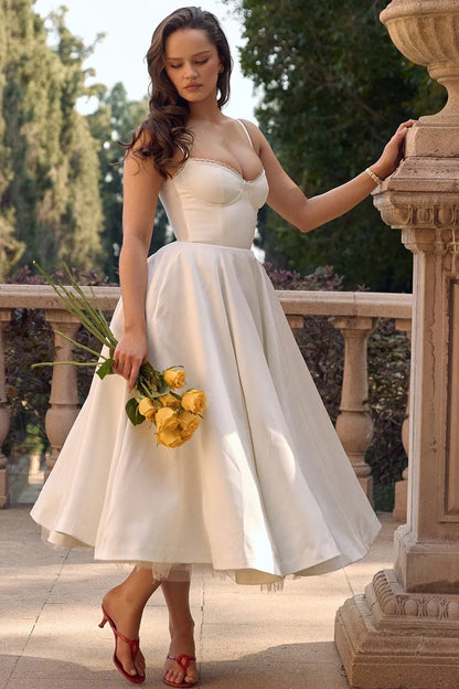 Jade | Delicate Tulle Accent Dress