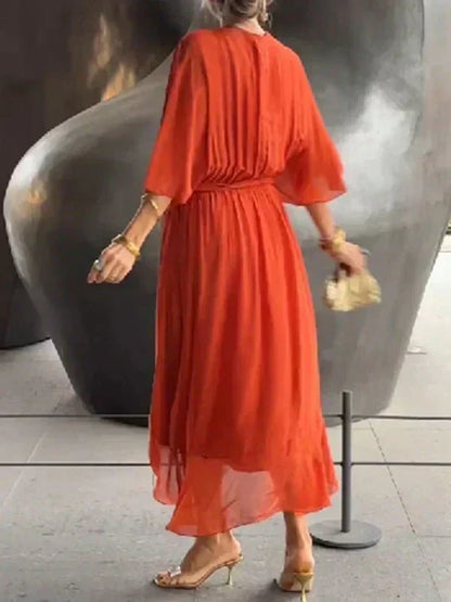 Monroe | Elegant Flowing Luxe Chiffon Dress