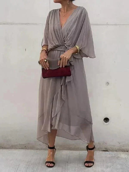 Monroe | Elegant Flowing Luxe Chiffon Dress