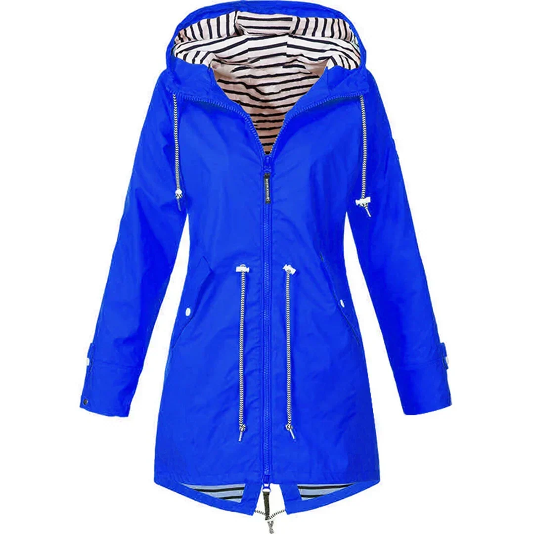 Roslyn – Hooded Rain Jacket with Flattering Fit