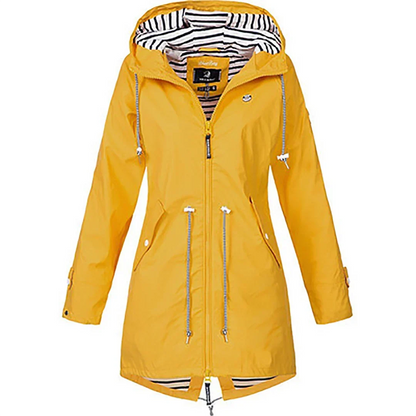 Roslyn – Hooded Rain Jacket with Flattering Fit