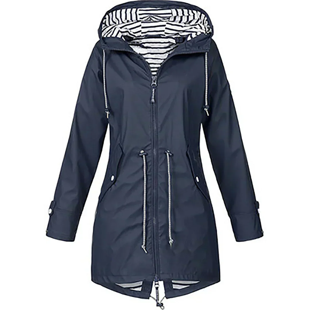 Roslyn – Hooded Rain Jacket with Flattering Fit