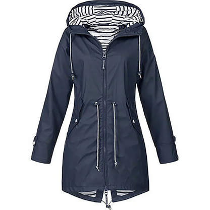Roslyn – Hooded Rain Jacket with Flattering Fit
