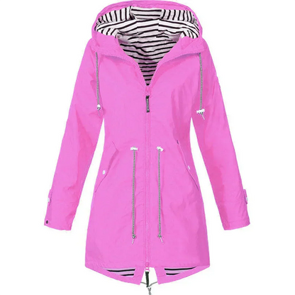 Roslyn – Hooded Rain Jacket with Flattering Fit