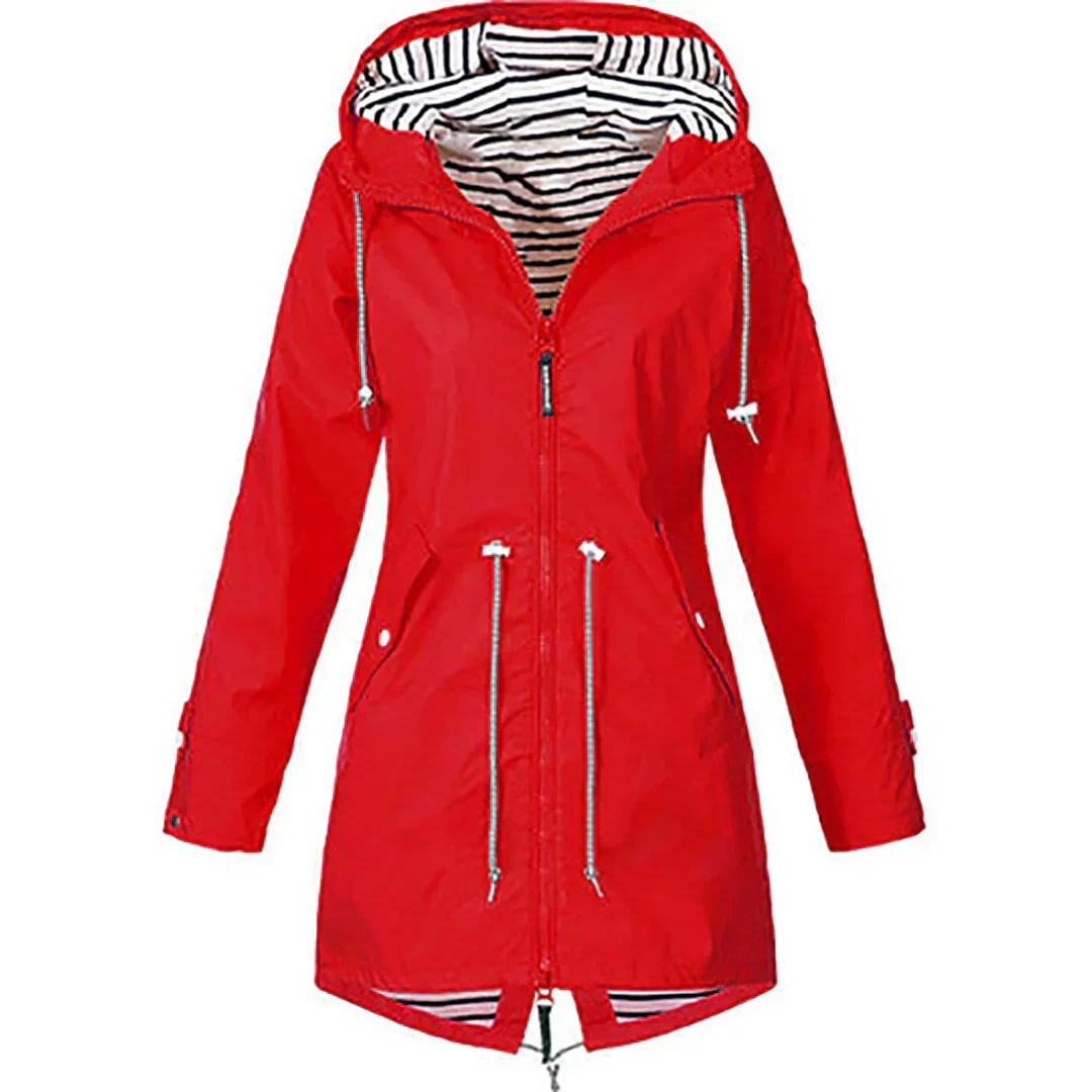 Roslyn – Hooded Rain Jacket with Flattering Fit