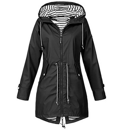 Roslyn – Hooded Rain Jacket with Flattering Fit