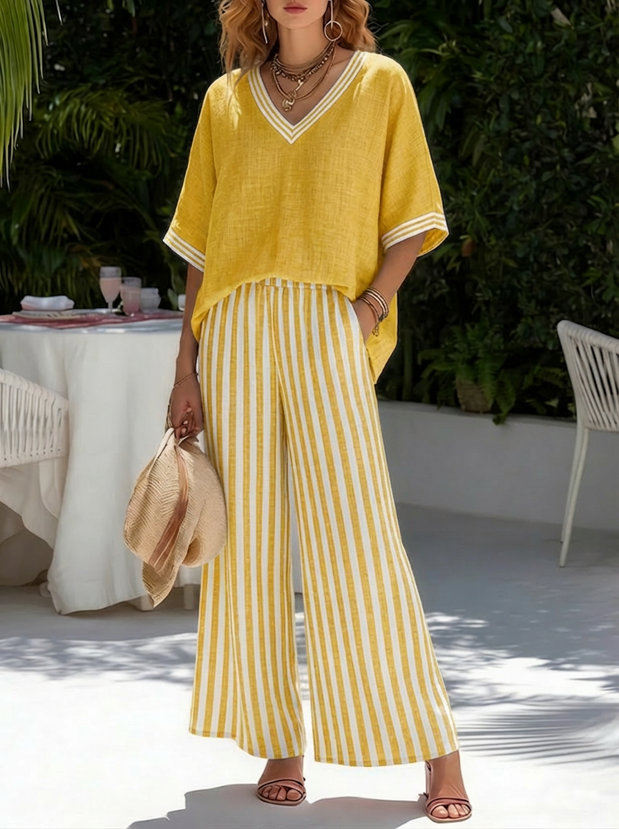 Sahara | Elegant Linen-Look Set