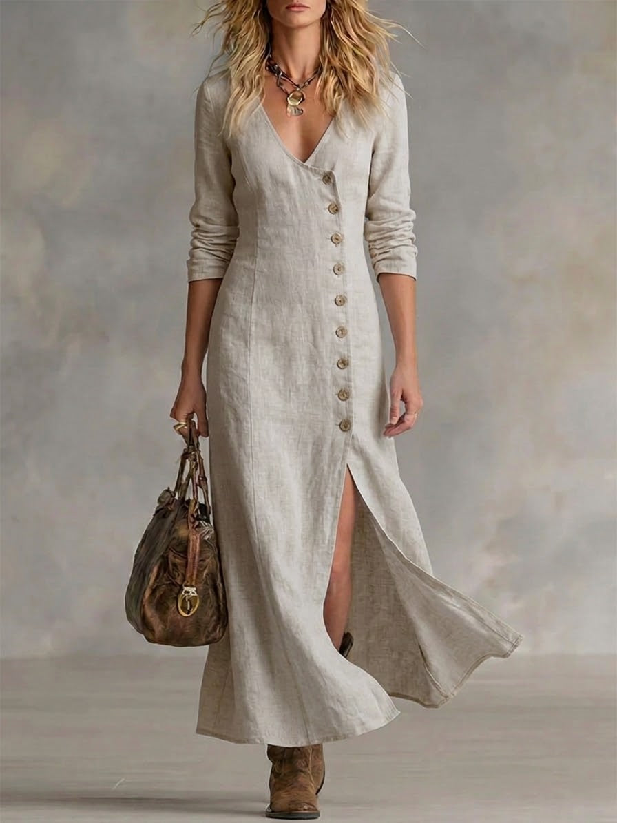 Pomeline | Button Maxi Dress