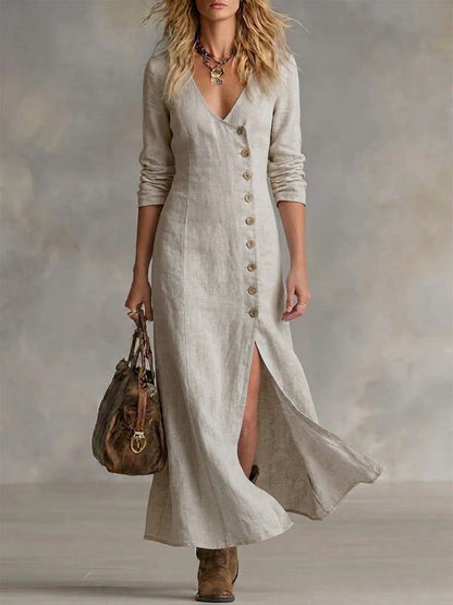 Pomeline | Button Maxi Dress