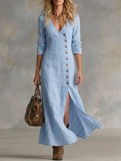 Pomeline | Button Maxi Dress