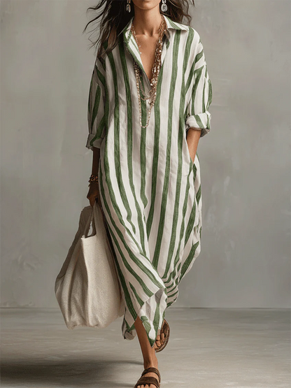 Valancy | Stripe Oversized Maxi Dress