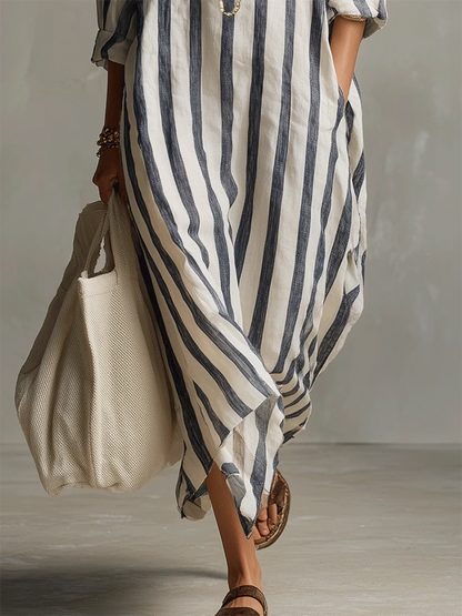 Valancy | Stripe Oversized Maxi Dress