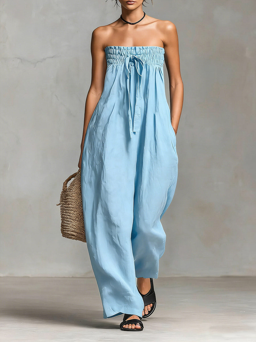 Leontine | Strapless Flow Maxi Dress