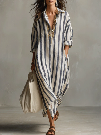 Valancy | Stripe Oversized Maxi Dress