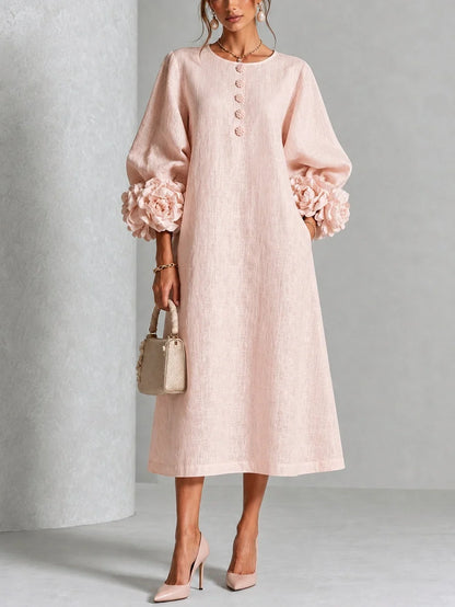 Leonie – Sculptural Cuff Midi Dress